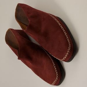 Prevata Burgundy Mule Slip On